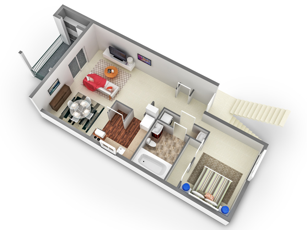 One Bedroom Plus Floor Plan
